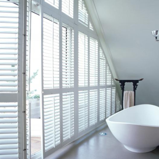 shutters in de badkamer zonder inkeping